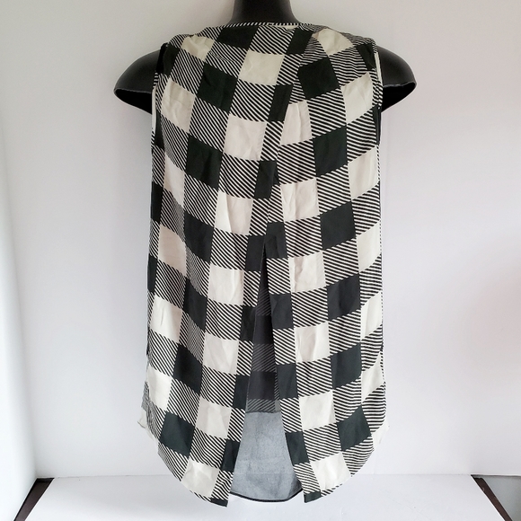 RAG & BONE Harper Green Plaid Silk Tank S - Picture 5 of 8